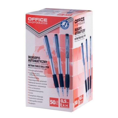 Długopis standardowy Office Products automatyczny czarny 0,5mm (17015611-05) Długopis standardowy Office Products automatyczny czarny 0,5mm (17015611-05)