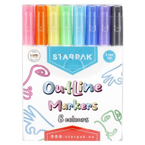 Marker olejowy Starpak Konturowy mix okrągła końcówka (497706) Marker olejowy Starpak Konturowy mix okrągła końcówka (497706)