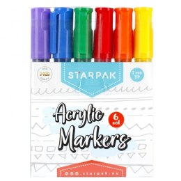 Marker permanentny Starpak akrylowy mix okrągła końcówka (497710)