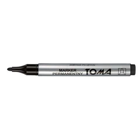 Marker permanentny Toma czarny 1,5mm okrągła końcówka (TO-090 3 2)