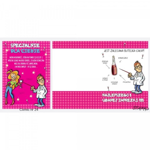 Kartka składana Ev-corp Comic Urodzinowy dla dziewczyny B6 (STKC-024) Kartka składana Ev-corp Comic Urodzinowy dla dziewczyny B6 (STKC-024)