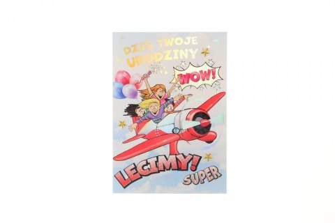 Kartka składana Urodziny młodzieżowe B6 Pol-mak (B6LUX_URML) Kartka składana Urodziny młodzieżowe B6 Pol-mak (B6LUX_URML)