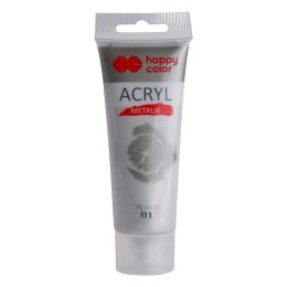 Farba akrylowa kolor: srebrny 75ml Happy Color (HA 7370 0075-81)