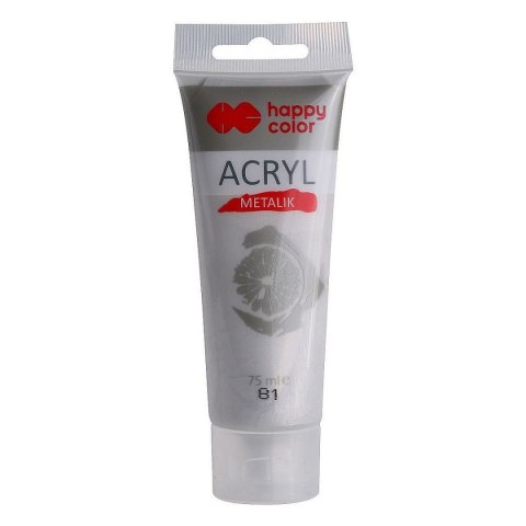 Farba akrylowa kolor: srebrny 75ml Happy Color (HA 7370 0075-81)