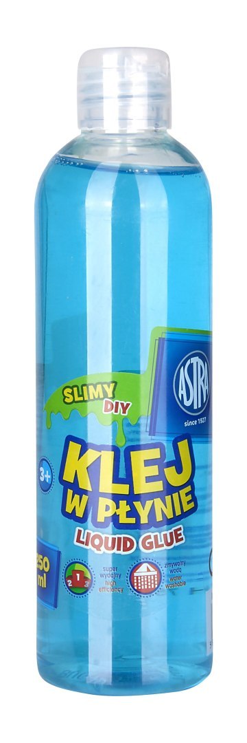 Klej w płynie Astra niebieski 250ml Klej w płynie Astra niebieski 250ml