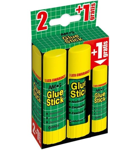 Klej w sztyfcie AMOS 22g x 2 szt. + dodatkowy klej (130-1811) Klej w sztyfcie AMOS 22g x 2 szt. + dodatkowy klej (130-1811)