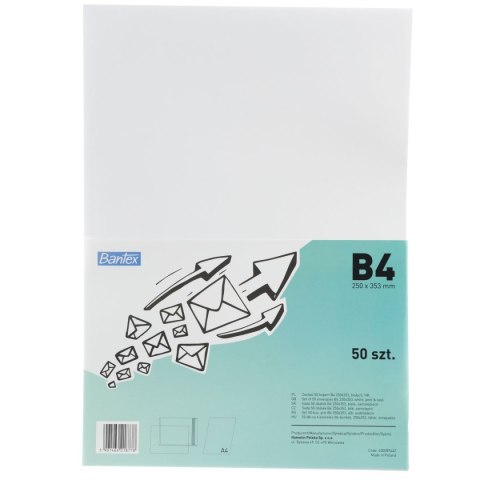 Koperta Bantex B4 biała (400089462) 50 sztuk Koperta Bantex B4 biała (400089462) 50 sztuk