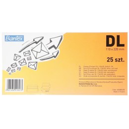 Koperta Bantex SK DL biała (400085698) 25 sztuk
