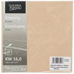Koperta Galeria Papieru nature beżowa [mm:] 160x160 (280320) 10 sztuk