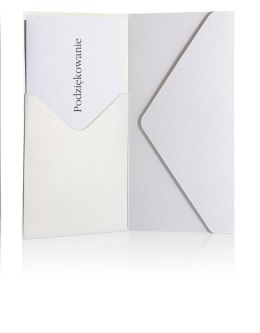 Koperta Galeria Papieru pearl biały SP DL biała [mm:] 110x220 (280901) 5 sztuk