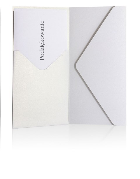 Koperta Galeria Papieru pearl biały SP DL biała [mm:] 110x220 (280901) 5 sztuk