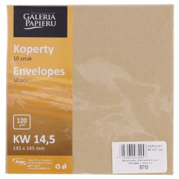 Koperta Galeria Papieru pearl złota p złota [mm:] 145x145 (280715) 10 sztuk
