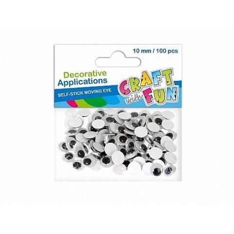 Oczka Craft with Fun samoprzylepne 7mm 100 szt (383655) Oczka Craft with Fun samoprzylepne 7mm 100 szt (383655)