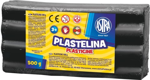 Plastelina Astra 1 kol. czarna 500g Plastelina Astra 1 kol. czarna 500g