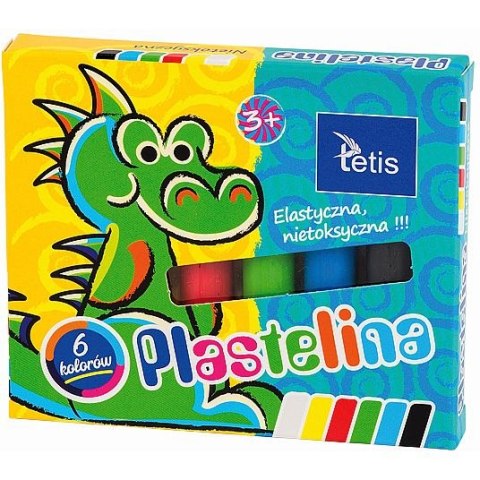 Plastelina Tetis 6 kol. mix 15g (KP001-A) Plastelina Tetis 6 kol. mix 15g (KP001-A)