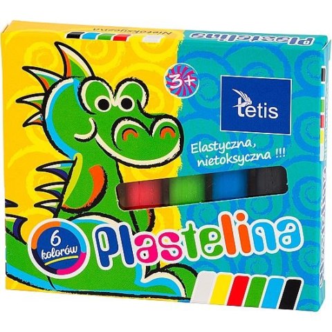 Plastelina Tetis 6 kol. mix 15g (KP001-A) Plastelina Tetis 6 kol. mix 15g (KP001-A)