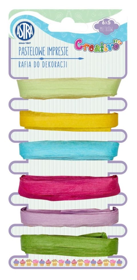 Rafia Astra Creativo rafia 6x5m pastelowe inspiracje mix 21g 5m (5901137111216) Rafia Astra Creativo rafia 6x5m pastelowe inspiracje mix 21g 5m (5901137111216)