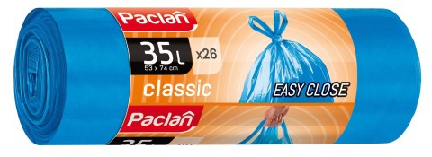 Worki na śmieci Paclan kolor: niebieski 35L 26 szt (137300) Worki na śmieci Paclan kolor: niebieski 35L 26 szt (137300)