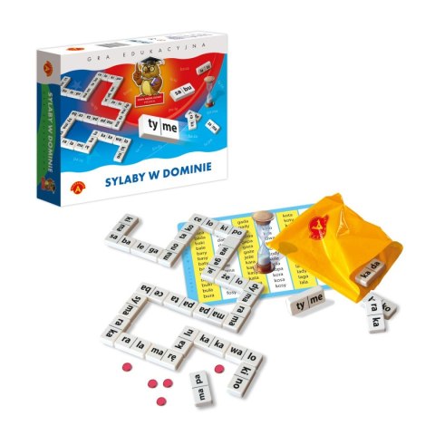 Gra logiczna sylaby w dominie Domino Alexander (5906018004106) Gra logiczna sylaby w dominie Domino Alexander (5906018004106)