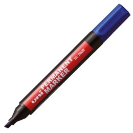 Marker permanentny Uni niebieski 4,0mm ścięta końcówka (NO-380B)
