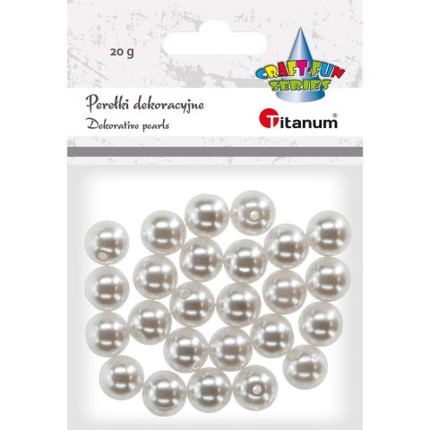 Perełki Titanum Craft-Fun Series 12mm biały perłowy (390967) Perełki Titanum Craft-Fun Series 12mm biały perłowy (390967)