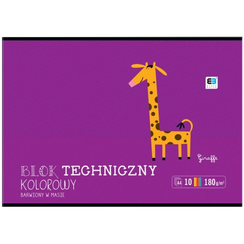 Blok techniczny Interdruk B&B KIDS A4 mix 180g 10k (BLTKA4LUXB&B) Blok techniczny Interdruk B&B KIDS A4 mix 180g 10k (BLTKA4LUXB&B)