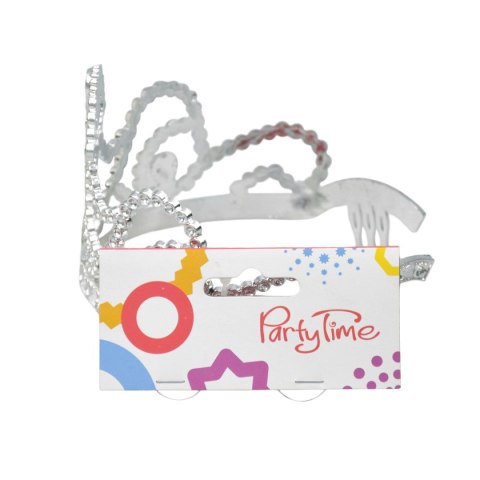 Korona Tiara księżniczki srebrna i złota Arpex (SR5044)