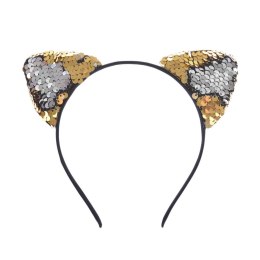 Opaska Kot disco z cekinami dwustronnymi. Arpex (SR2657)