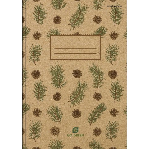 Brulion tematyczny Top 2000 Go Green STANDARD A5 96k. 70g krata (400153379) Brulion tematyczny Top 2000 Go Green STANDARD A5 96k. 70g krata (400153379)
