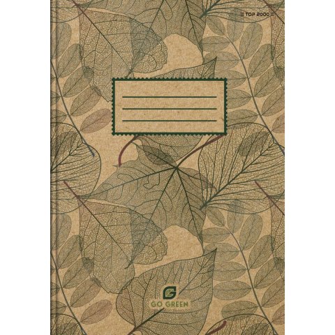 Brulion tematyczny Top 2000 Go Green STANDARD A5 96k. 70g krata (400153379) Brulion tematyczny Top 2000 Go Green STANDARD A5 96k. 70g krata (400153379)