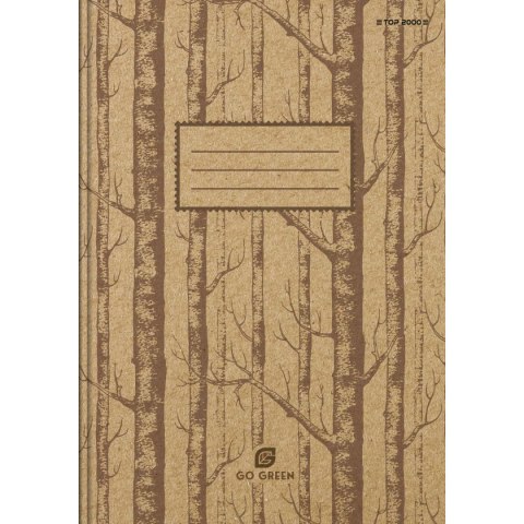 Brulion tematyczny Top 2000 Go Green STANDARD A5 96k. 70g krata (400153379) Brulion tematyczny Top 2000 Go Green STANDARD A5 96k. 70g krata (400153379)