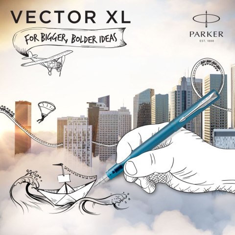 Ekskluzywne pióro tłoczkowe Parker VECTOR XL M Teal (2159746) Ekskluzywne pióro tłoczkowe Parker VECTOR XL M Teal (2159746)