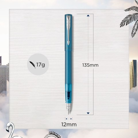 Ekskluzywne pióro tłoczkowe Parker VECTOR XL M Teal (2159746) Ekskluzywne pióro tłoczkowe Parker VECTOR XL M Teal (2159746)