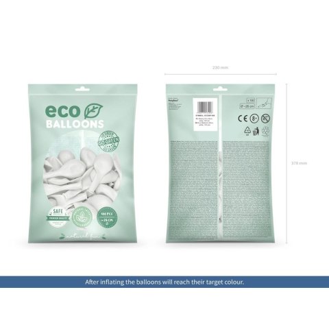 Balon gumowy Partydeco Pastel Eco Balloons biały 260mm (ECO26P-008) Balon gumowy Partydeco Pastel Eco Balloons biały 260mm (ECO26P-008)