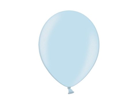 Balon gumowy Partydeco metalizowany 100 szt niebieski jasny (12M-073) Balon gumowy Partydeco metalizowany 100 szt niebieski jasny (12M-073)
