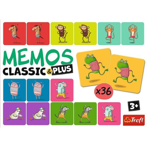 Gra pamięciowa Trefl Memos Classic & Plus, Ruch i dźwięk - zwierzaki (02271) Gra pamięciowa Trefl Memos Classic & Plus, Ruch i dźwięk - zwierzaki (02271)