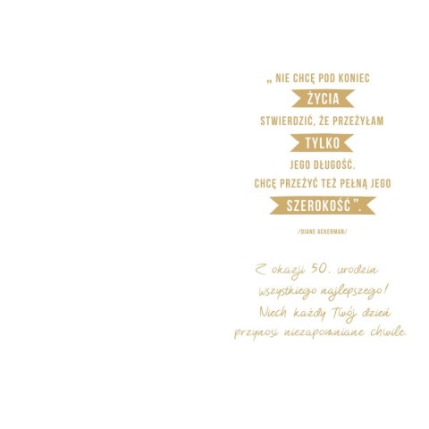 Kartka składana malowane Ab Card (ab cyferki dziecięce)