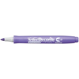 Marker permanentny fiolet metaliczny decorite wkład fiolet 1,0mm pędzelek końcówka Artline (AR-033 6 6)