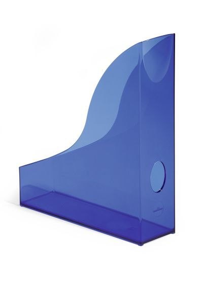 Pojemnik na dokumenty pionowy A4 niebieski przezroczysty plastik [mm:] 73x306x 241 Durable (1701712540)