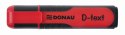 Zakreślacz Donau D-Text czerwony 1,0-5,0mm (7358001PL-04)