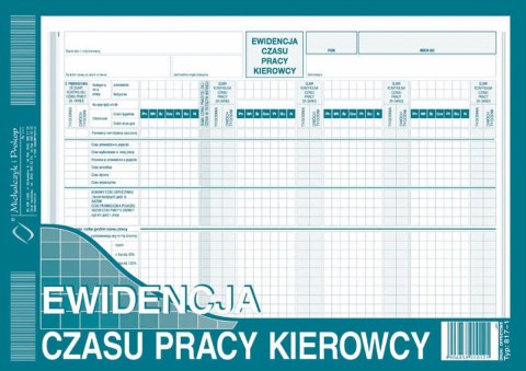 Druk offsetowy Michalczyk i Prokop Ewidencja czasu pracy kierowcy A4 40k. (817-1) Druk offsetowy Michalczyk i Prokop Ewidencja czasu pracy kierowcy A4 40k. (817-1)