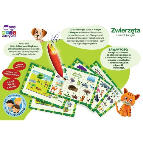 Gra edukacyjna Zwierzęta Mały Odkrywca i Magiczny Ołówek Zwierzęta Magiczny ołówek Trefl (02111) Gra edukacyjna Zwierzęta Mały Odkrywca i Magiczny Ołówek Zwierzęta Magiczny ołówek Trefl (02111)