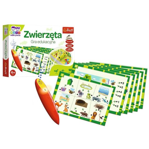 Gra edukacyjna Zwierzęta Mały Odkrywca i Magiczny Ołówek Zwierzęta Magiczny ołówek Trefl (02111) Gra edukacyjna Zwierzęta Mały Odkrywca i Magiczny Ołówek Zwierzęta Magiczny ołówek Trefl (02111)