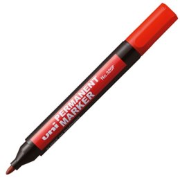 Marker permanentny Uni czerwony 1,0-4,5mm ścięta końcówka (NO-380B)