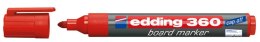 Marker suchościeralny Edding 360 czerwony 1,5-3,00mm okrągła końcówka