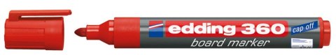 Marker suchościeralny Edding 360 czerwony 1,5-3,00mm okrągła końcówka Marker suchościeralny Edding 360 czerwony 1,5-3,00mm okrągła końcówka