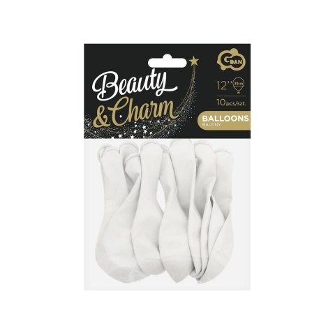 Balon gumowy Beauty&Charm pastel białe 10szt. biała 300mm 12cal Godan (CB-1PBI) Balon gumowy Beauty&Charm pastel białe 10szt. biała 300mm 12cal Godan (CB-1PBI)