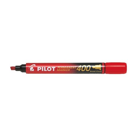 Marker permanentny Pilot czerwony ścięta końcówka (SCA-400-R) Marker permanentny Pilot czerwony ścięta końcówka (SCA-400-R)