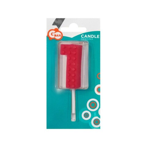 Świeczka urodzinowa Godan klocki numer 1 (7C-SUK1) Świeczka urodzinowa Godan klocki numer 1 (7C-SUK1)