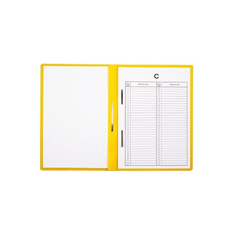 Skoroszyt Biurfol A4 żółty PVC PCW Skoroszyt Biurfol A4 żółty PVC PCW